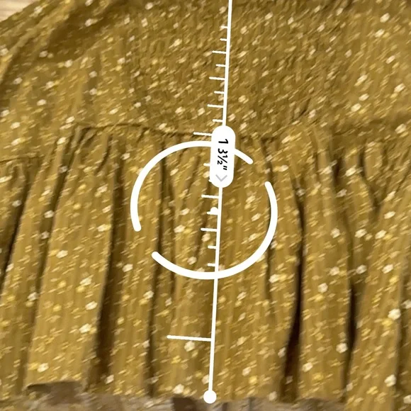 Madewell Rosalie Tie-Strap Top in Olive Green size L - Picture 4 of 4